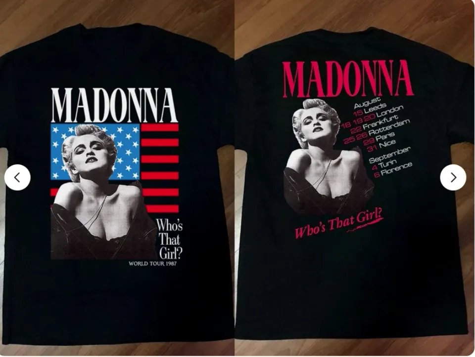 Madonna WhoS That Girl World Tour 1987 T-Shirt