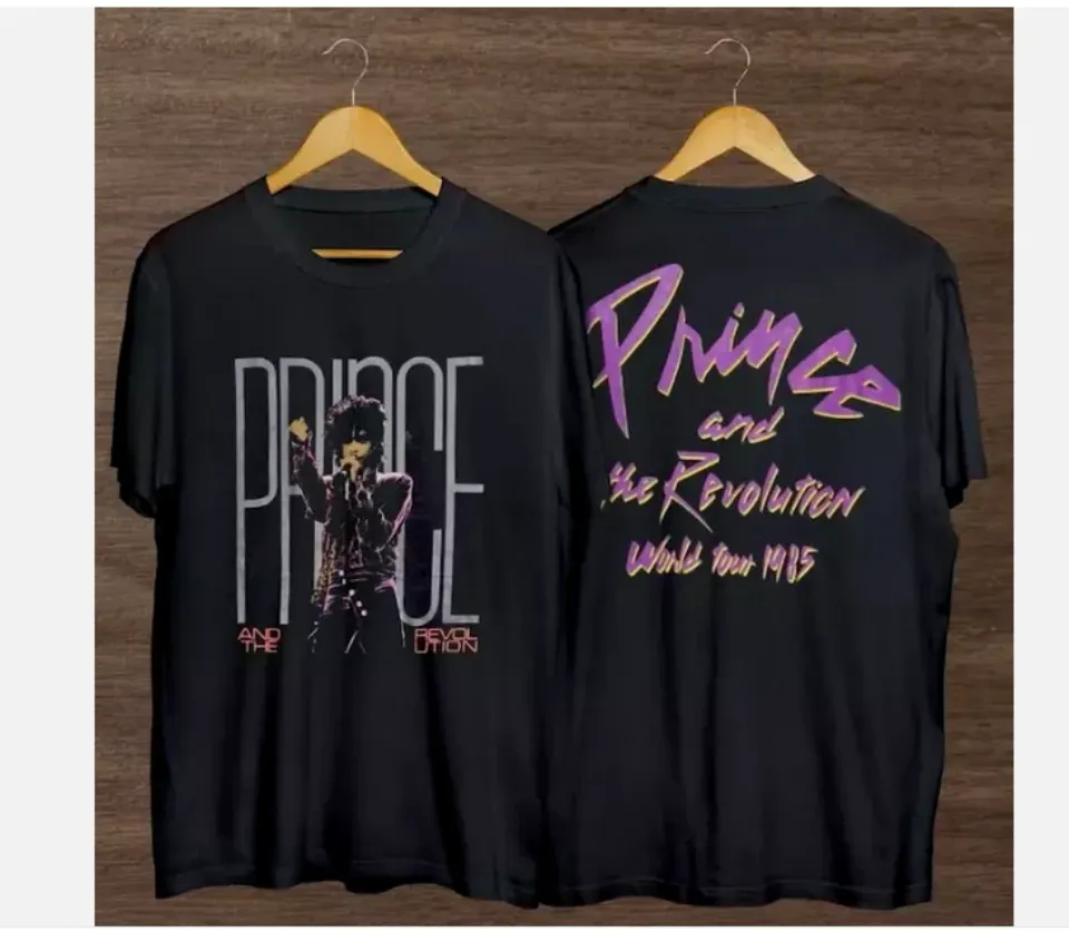 Vintage 1985 Prince And The Revolution Pur Rain World Tour Shirt