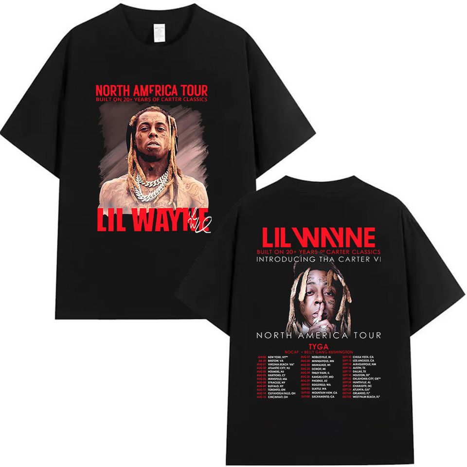 Lil Wayne Tour 2025 Shirt Tha Carter Vi Album Merch Oversized Shirt