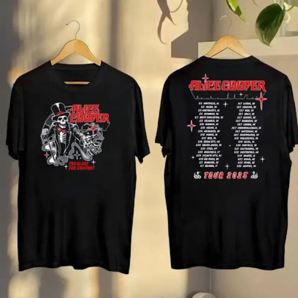 Alice Cooper Too Close For Comfort Ringmaster Tour 2025 T-Shirt