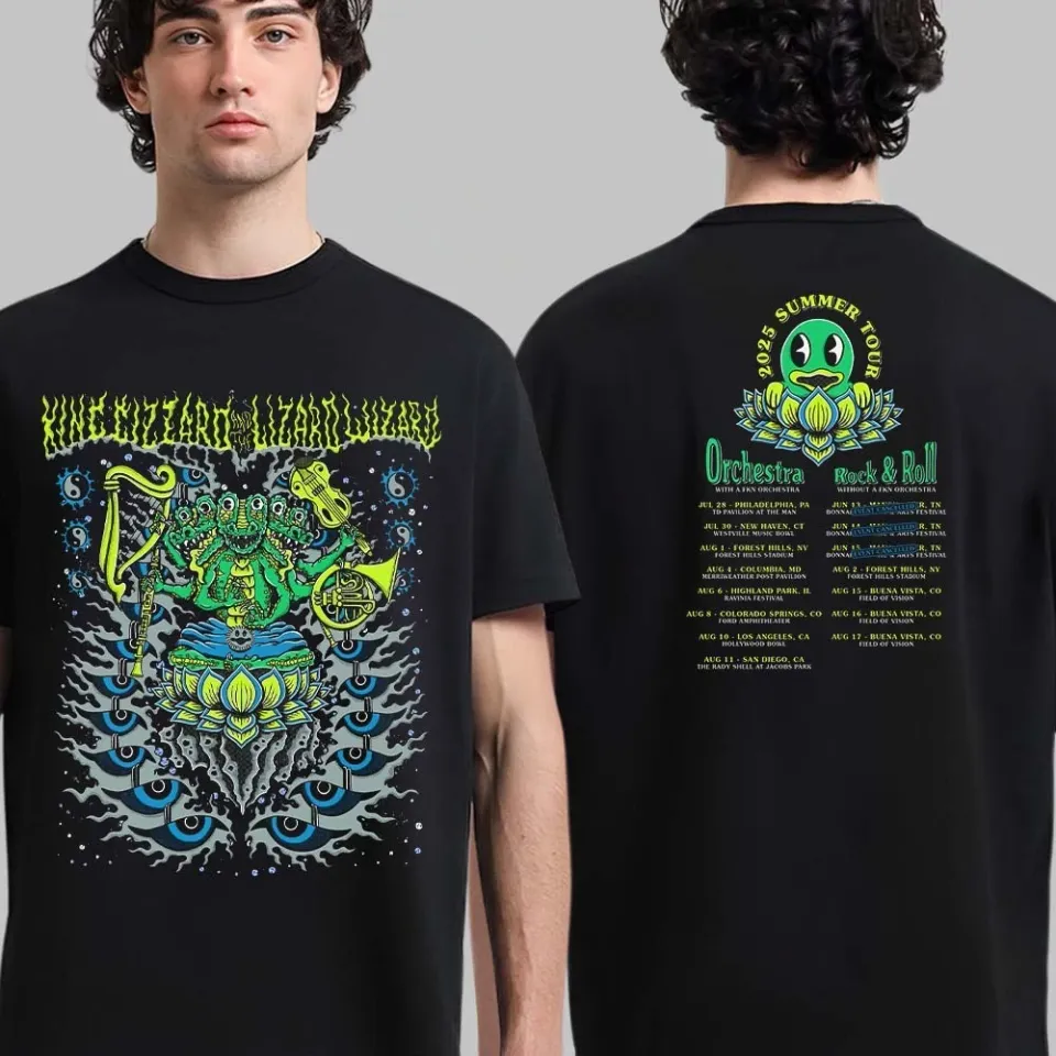 King Gizzard And The Lizard Wizard 2025 Summer Two Sided T-Shirt