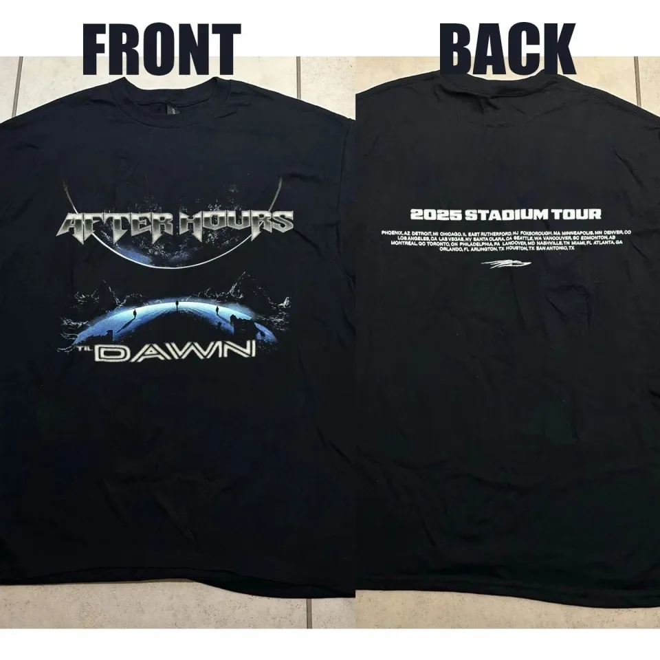 Weeknds After Hours Til Dawn Tour Merch T-Shirt