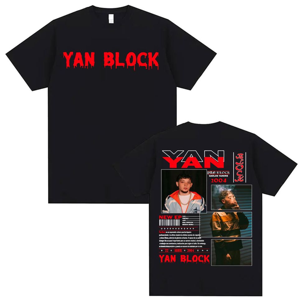 Rapper Yan Block Carlos Yandre Tour 2025 Shirt Hip Hop Merch Shirt