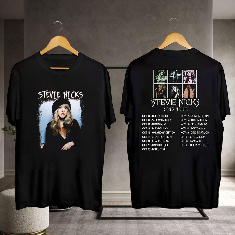 2025 Live In Concert Stevie Nicks T-Shirt, Stevie Nicks Graphic Shirt