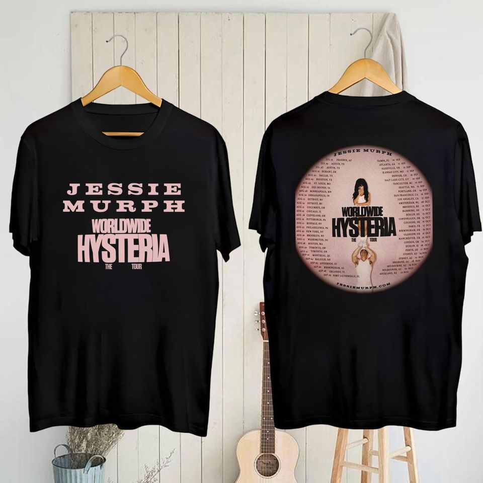 Jessie Murph Worldwide Hysteria 2025 Tour T-Shirt, Graphic Jessie Murph Shirt
