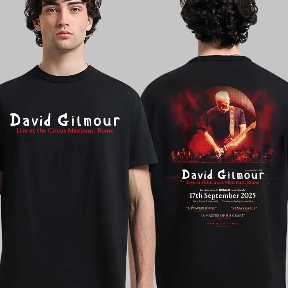 David Gilmour Live At The Circus Maximus Rome On 17 September 2025 T-Shirt