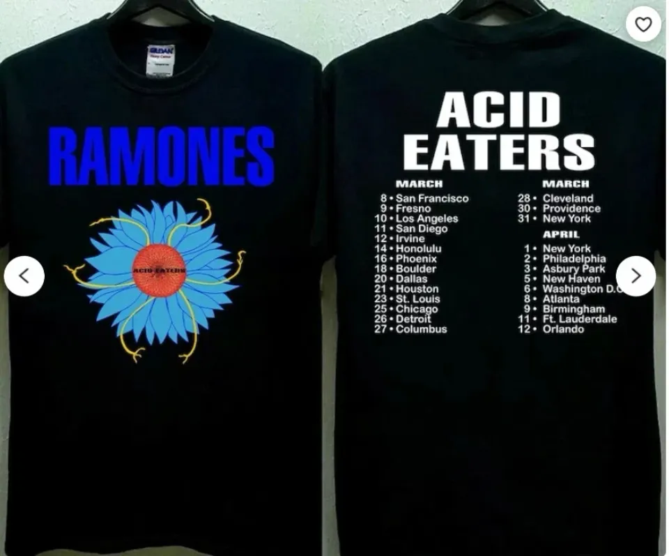 Ramones Acid Eaters Tour 1993 T-Shirt, Ramones Acid Eaters T-Shirt