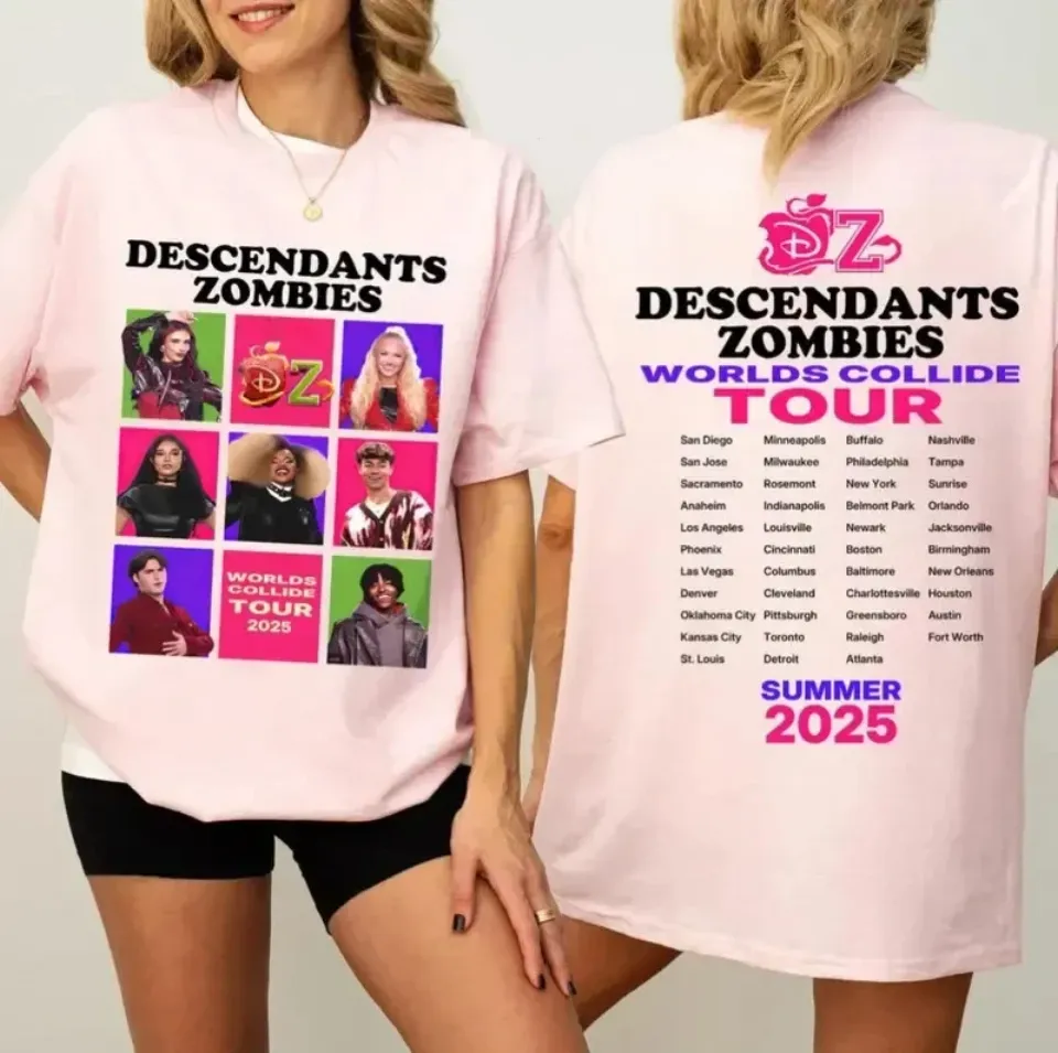 Descendants Zombies World Tour Concert Summer Music Festival 2025 T-Shirt