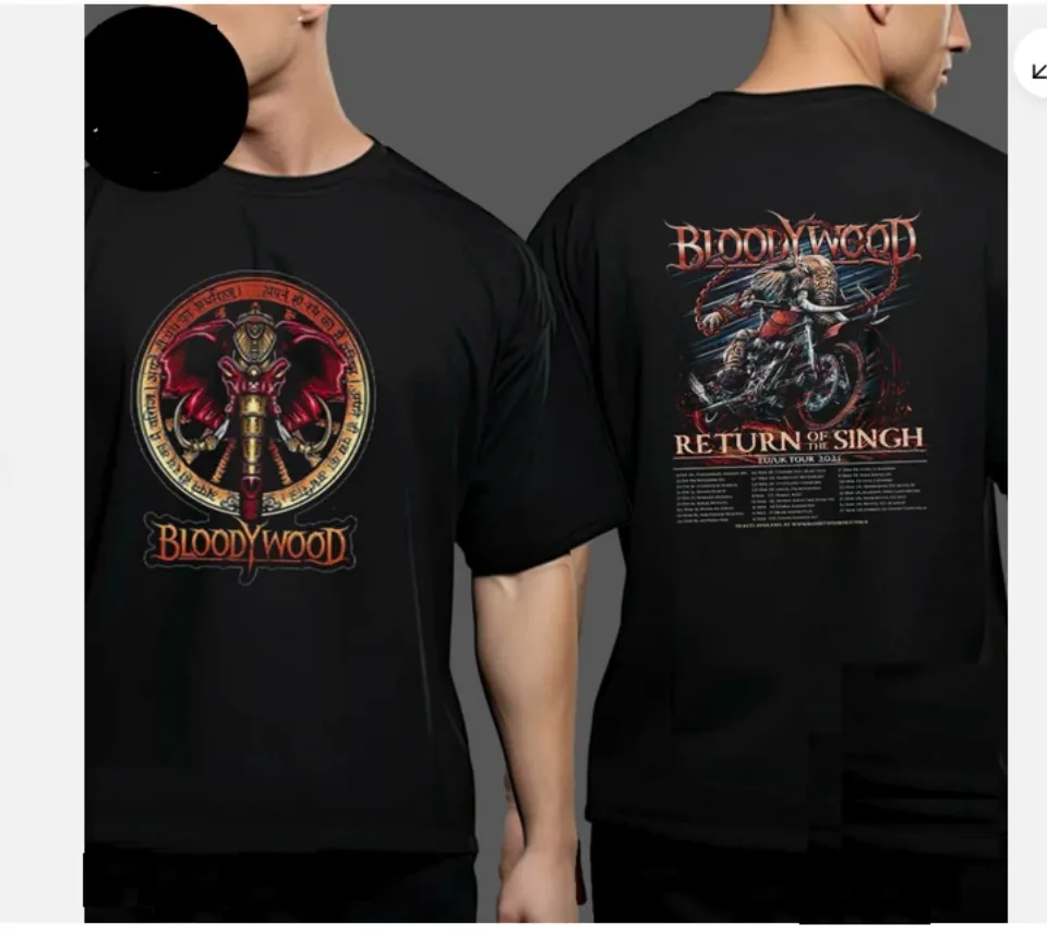 Bloodywood Return Of The Singh Tour 2025 Double Sided T-Shirt