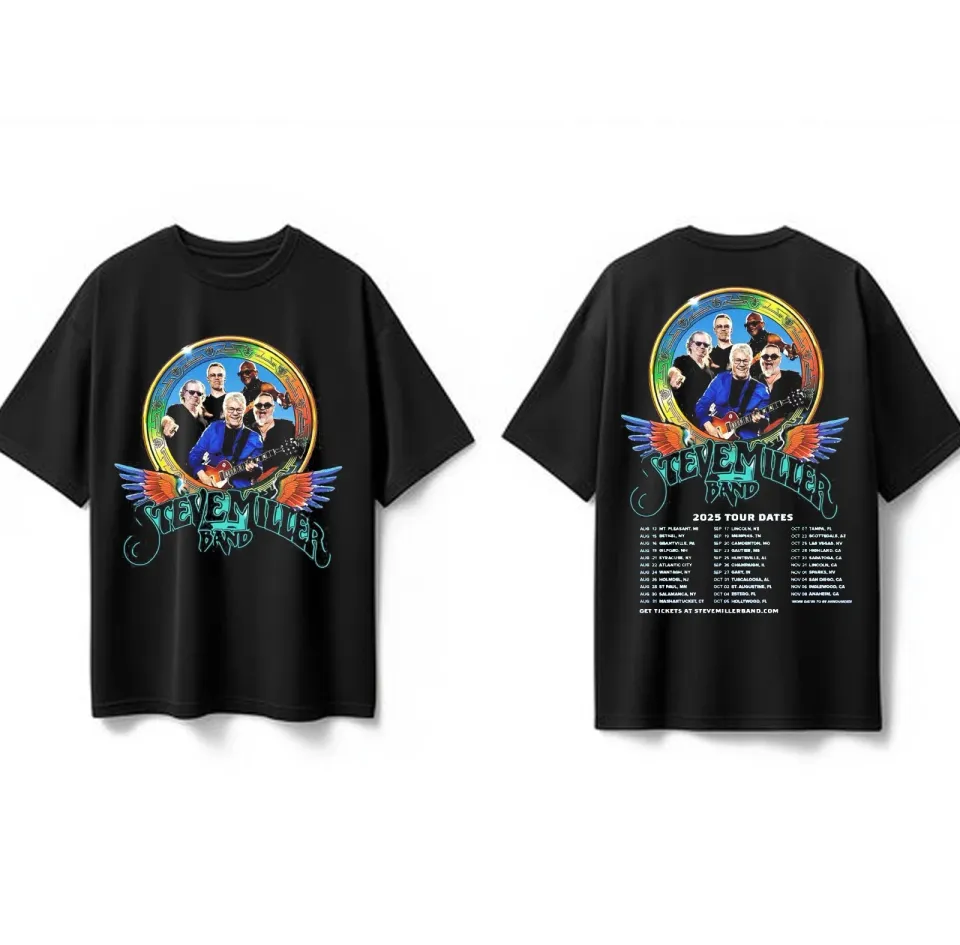 Steve Miller Band 2025 North American Tour T ShirT, Reprint