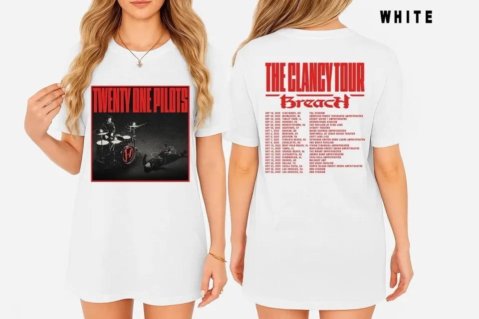 The Clancy Tour 2025 Pilotss Band Double Sided T-Shirt