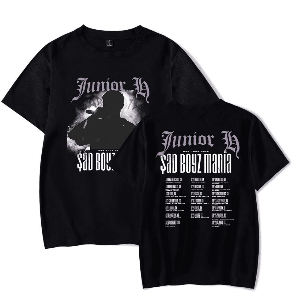 Junior H Sad Boyz Mania Tour 2025 Merch T-Shirt