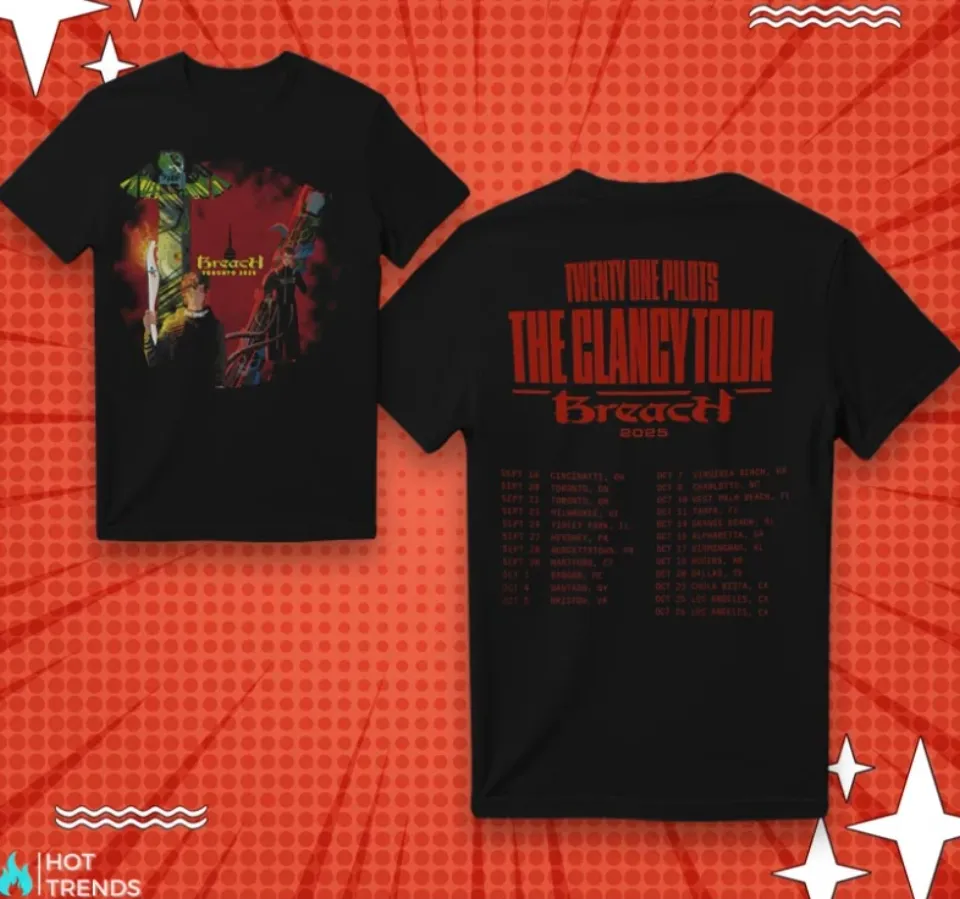 The Clancy Tour Breach 2025 Double Sided T-Shirt