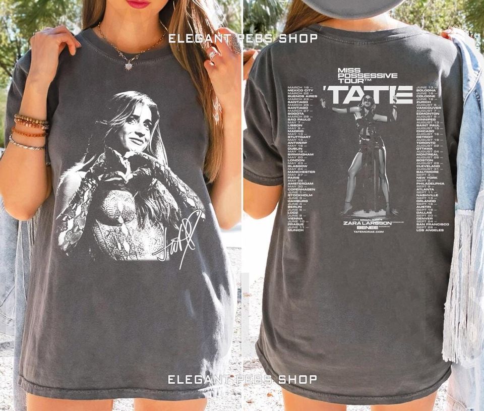 Tate Mcrae Miss Possessive Tour 2025 Shirt Pop Concert Merch Fan Shirt