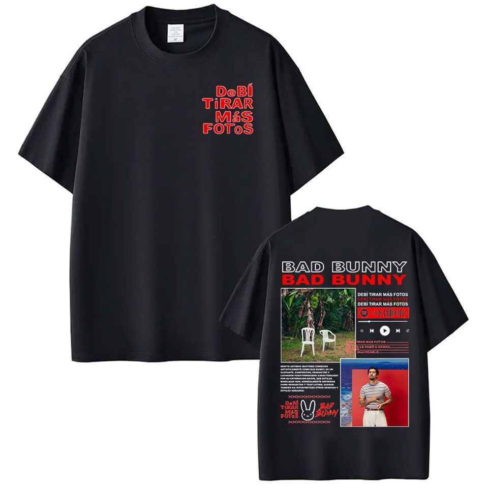 Rapper Bad Bunny Dtmf Deb Tirar Ms Fotos Graphic T-Shirt