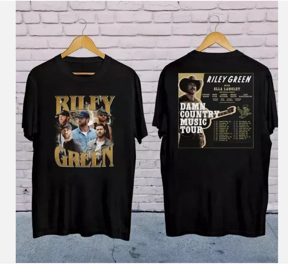 Riley Green Damn Country Music Tour 2025 Shirt, Riley Green 2025 Concert