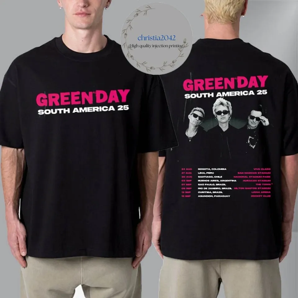 Green Day South America 2025 Tour Schedule Unisex T-Shirt