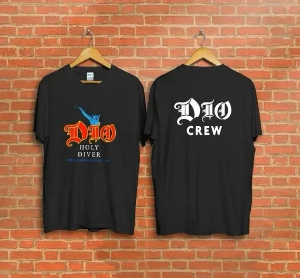 Vintage Dio Holy Diver Tour Concert T-Shirt Gildan T-Shirt 2 Sided