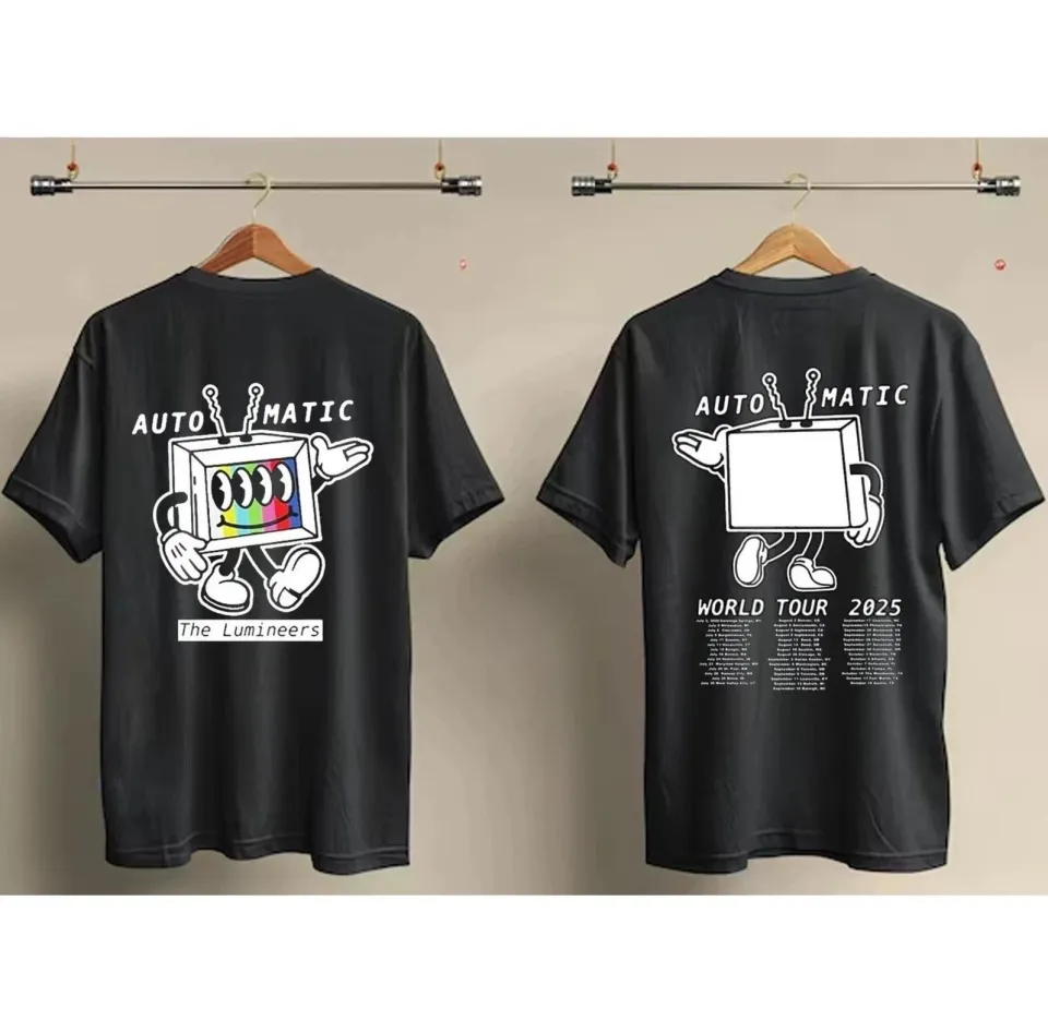The Lumineers Automatic World Tour 2025 North America Tour Shirt