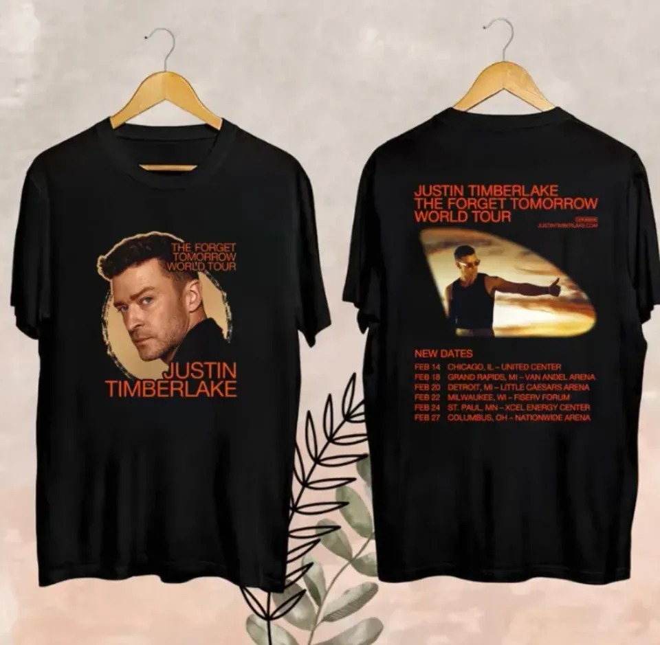2025 Justin Timberlake The Forget Tomorrow Merch Shirt 