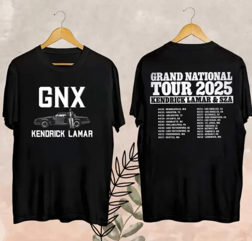 Grand National Tour Merch, Kendrick Lamar Tour 2025 Fan T-Shirt
