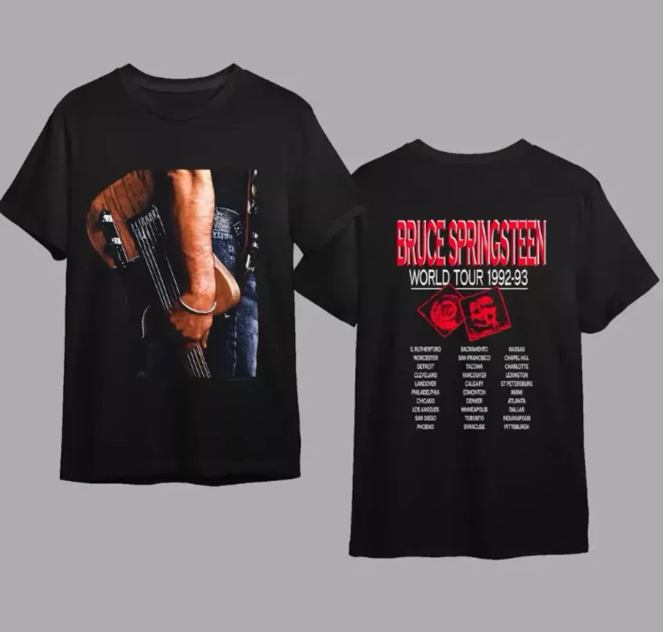 Bruce SpringsShirtn 1992-93 World Tour T-Shirt
