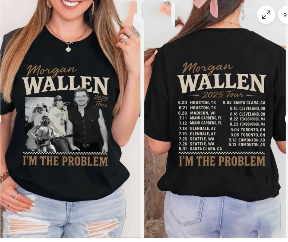 Wallen Western I'M The Problem Tour 2025 Shirt, Morgan 2025 Concert Fan Shirt
