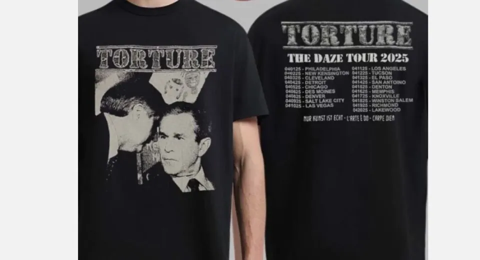 Torture The Daze Tour 2025 Unisex Double-Sided T-Shirt