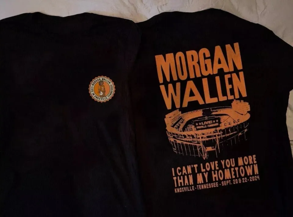 Wallen Western Neyland Stadium Tour Sep 2024 Knoxville Tn T-Shirt