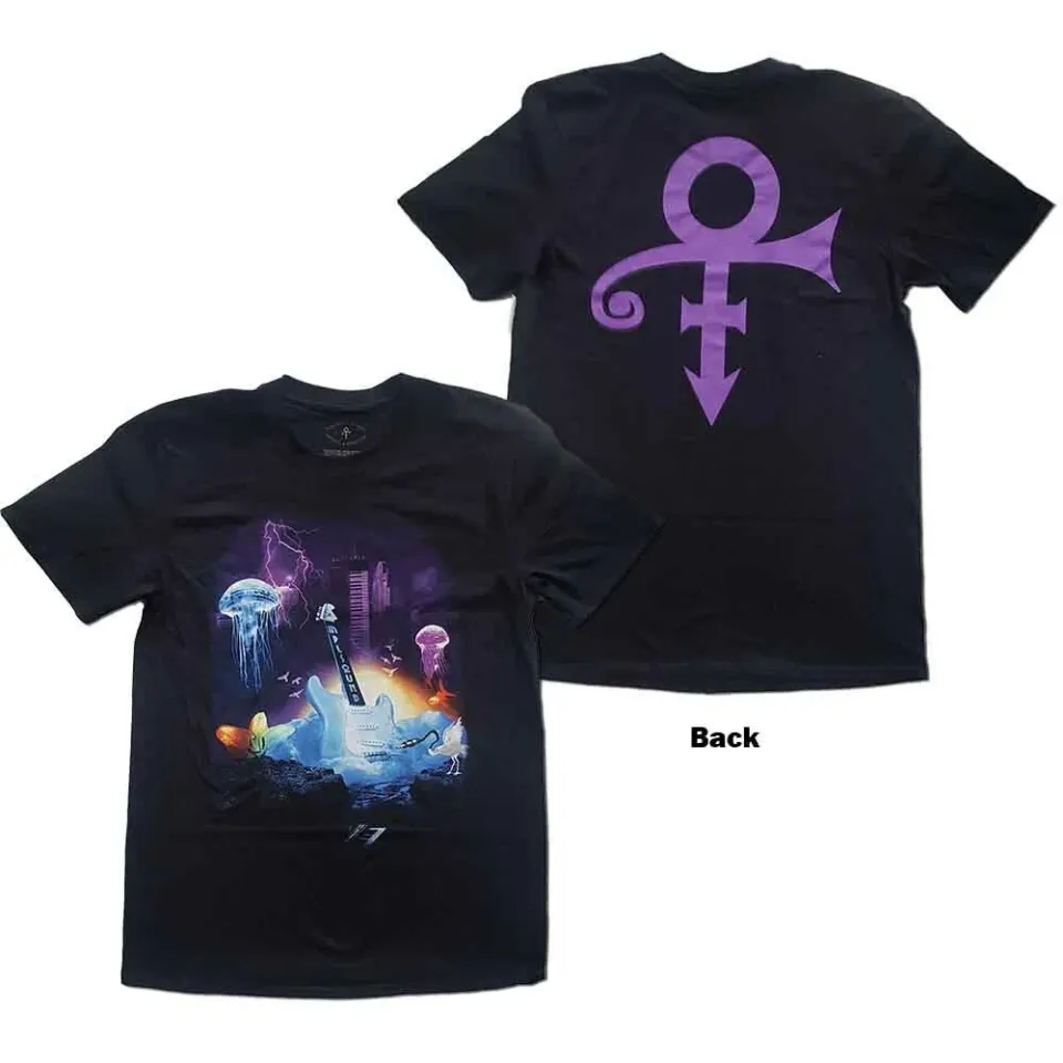 Prince Lotus Logo Double Sided T-Shirt Men Black