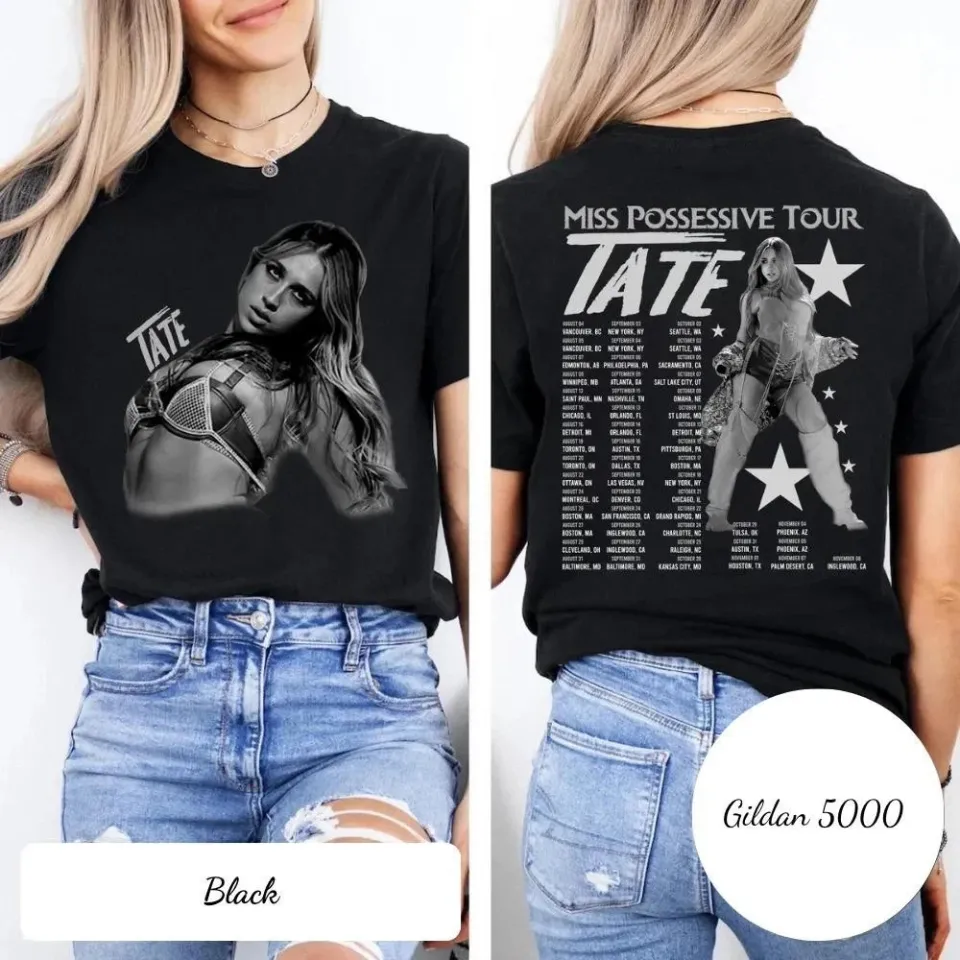 Tate Mcrae 2025 Concert Shirt, Miss Possessive Tour 2025, Tate Mcrae Fan T-Shirt