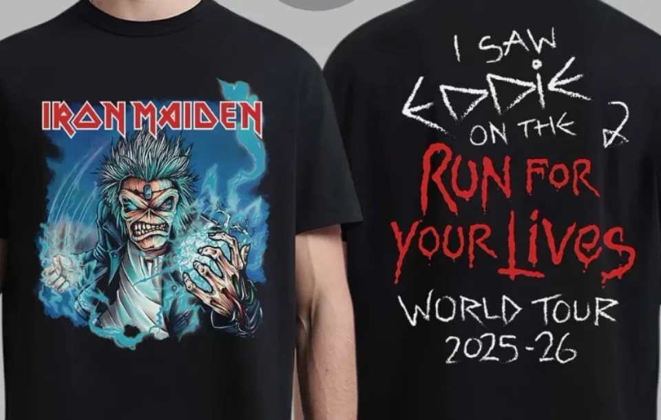 Iron Maiden Run For Your Lives World Tour 2025 Europe Tour Unisex T-Shirt