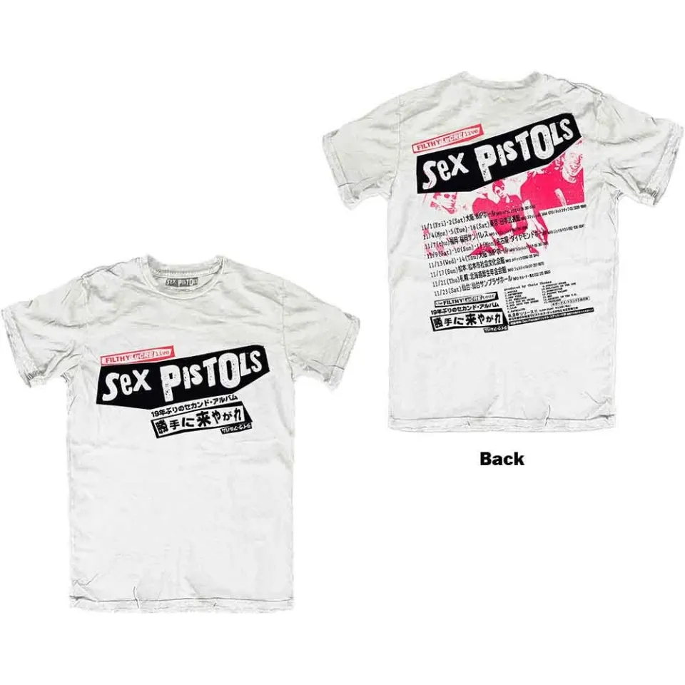 The Sx Pistols Filthy Lucre Japan Band Logo T-Shirt