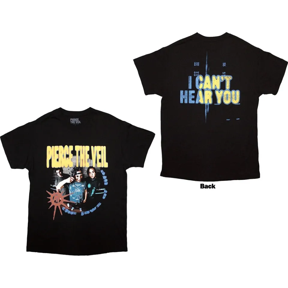 Pierce The Veil Unisex Double Sided T-Shirt I Can'T Hear You