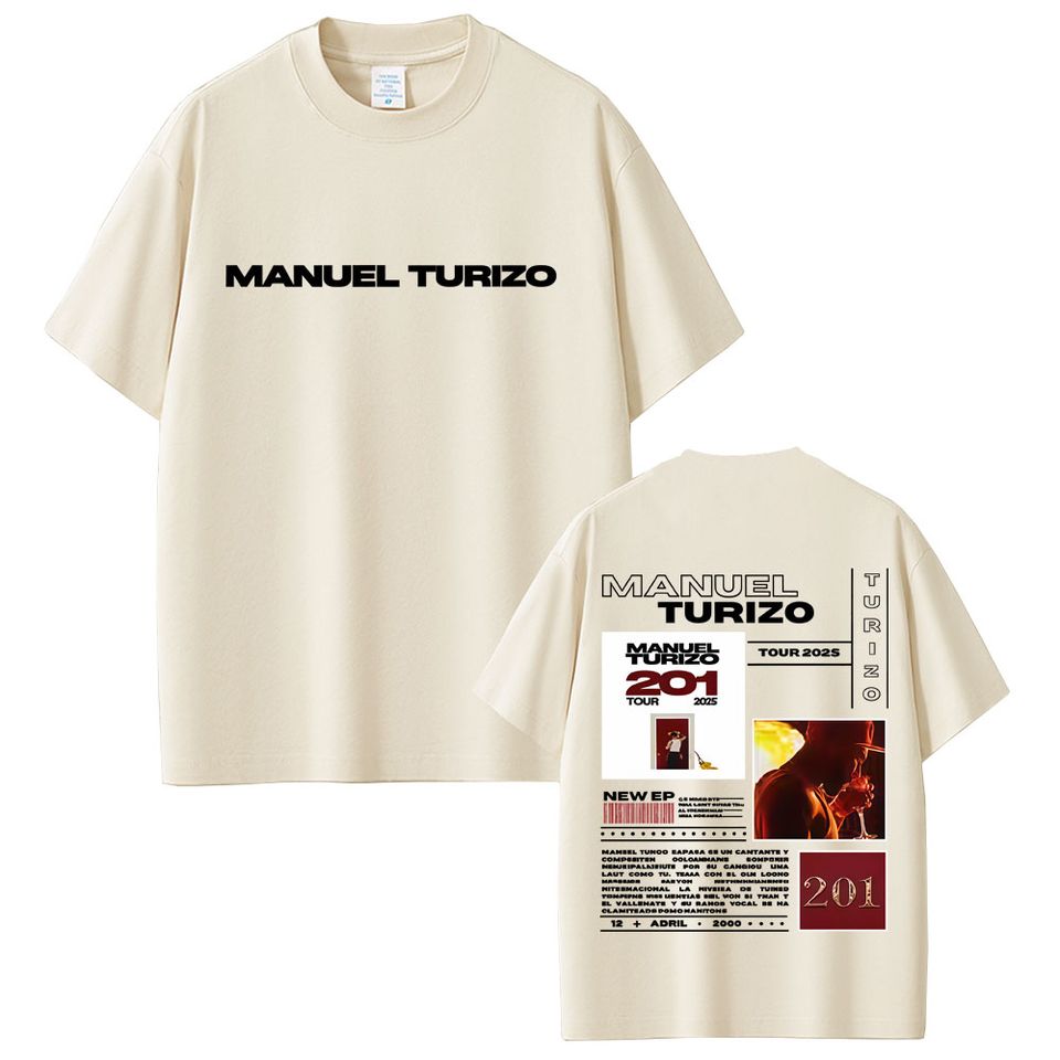 Manuel Turizo 201 Tour 2025 Shirt Latin Pop Music Concert Merch Shirt