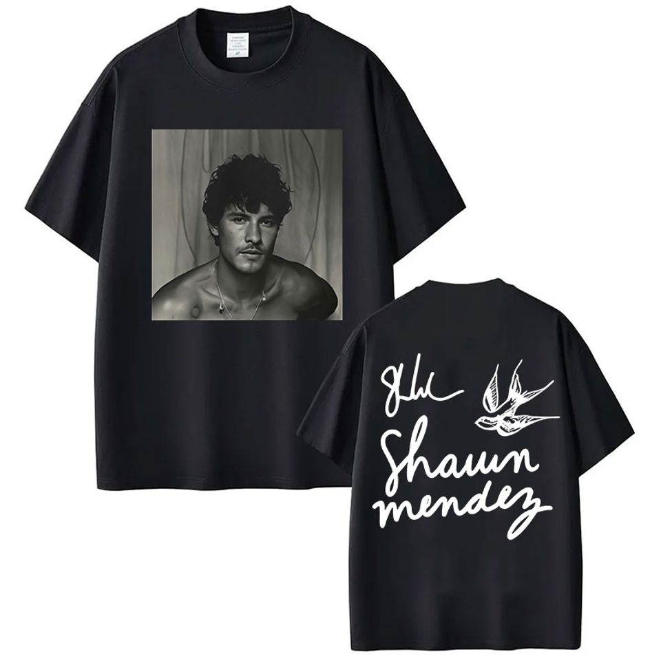 Shawn Mendes Album Tour 2025 Shirt Pop Music Oversized Concert Merch Shirt