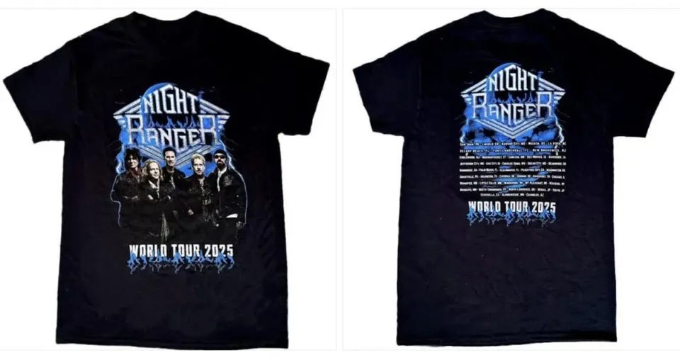 Night Ranger 2025 Tour Double Sided T-Shirt