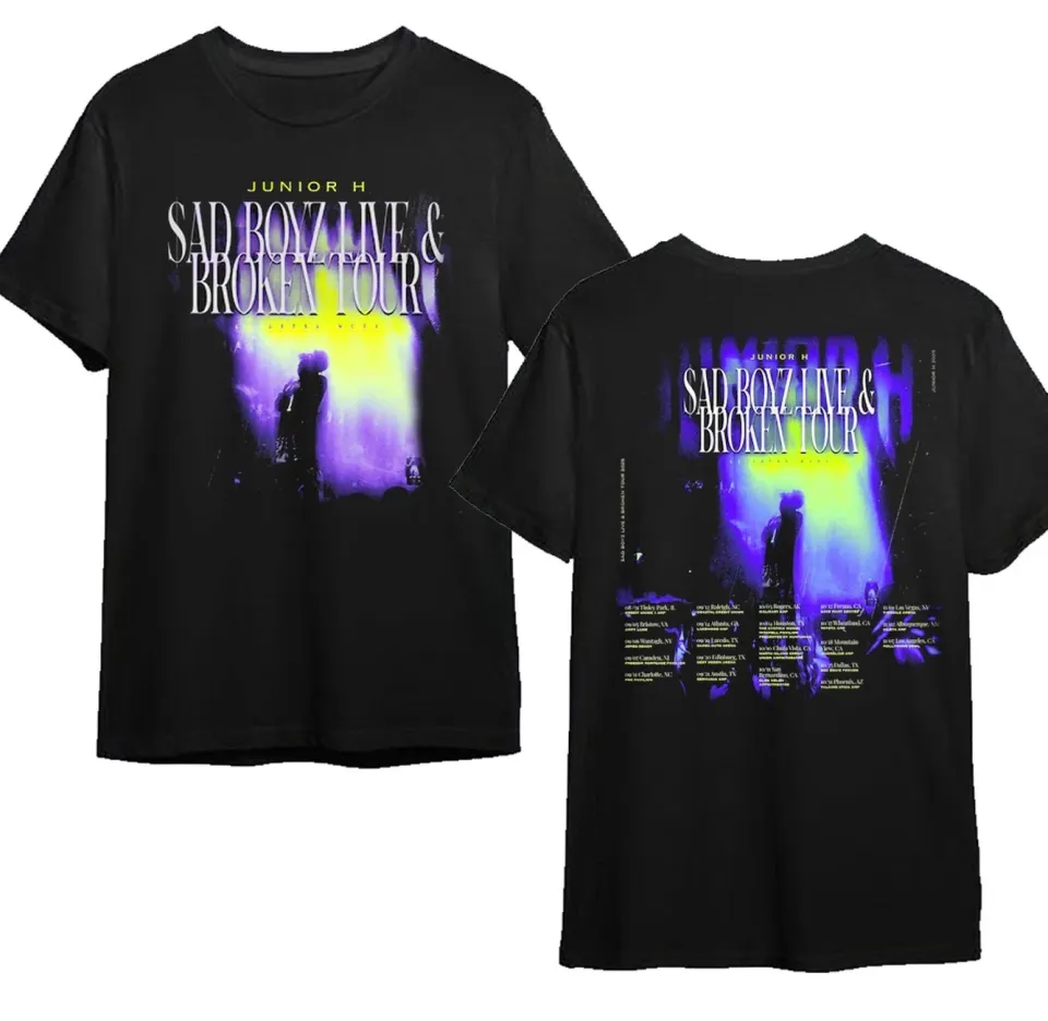 Junior H Sad Boyz Live & Broken Heart Tour Vintage T-Shirt