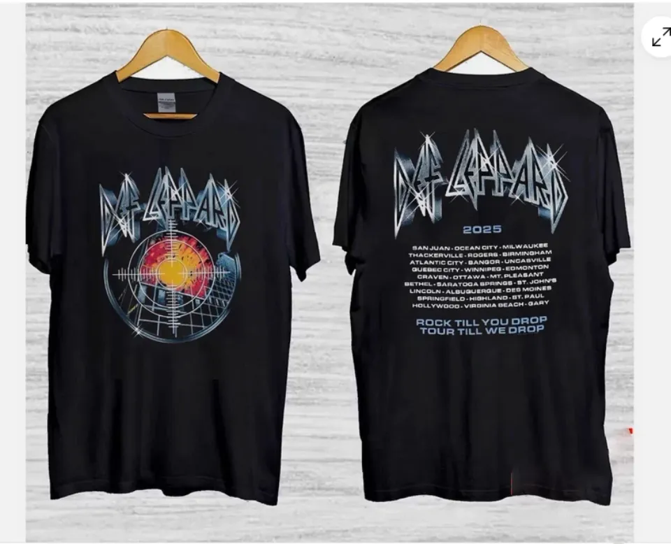 Def Leppard Pyromania Summer Tour 2025 Unisex T-Shirt