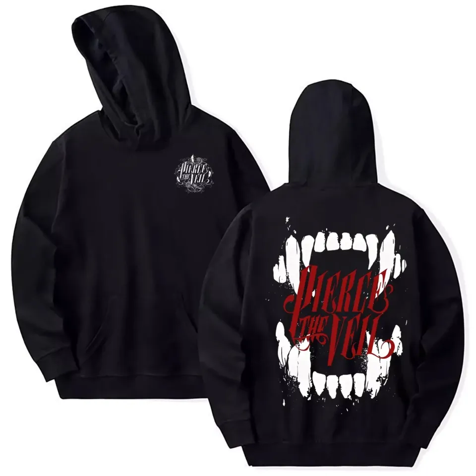 Pierce The Veil Double-Sided Hoodie  Rock Band Fan Pullover Sweatshirt