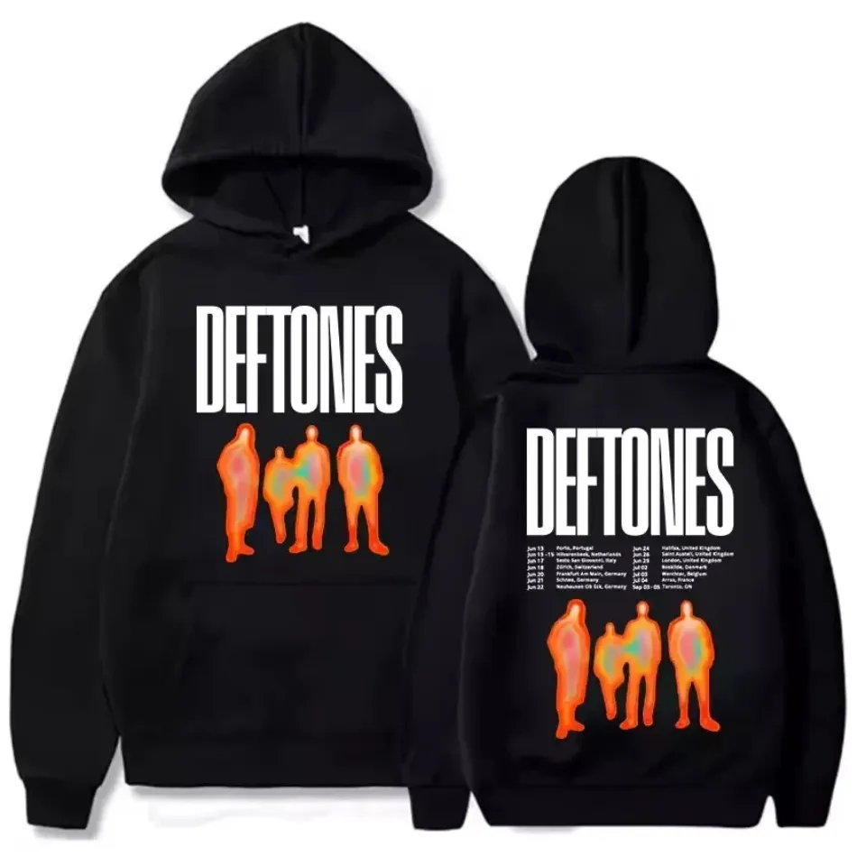 Deftone Double-Sided Hoodie  2025 Tour Rock Band Fan Pullover Sweatshirt