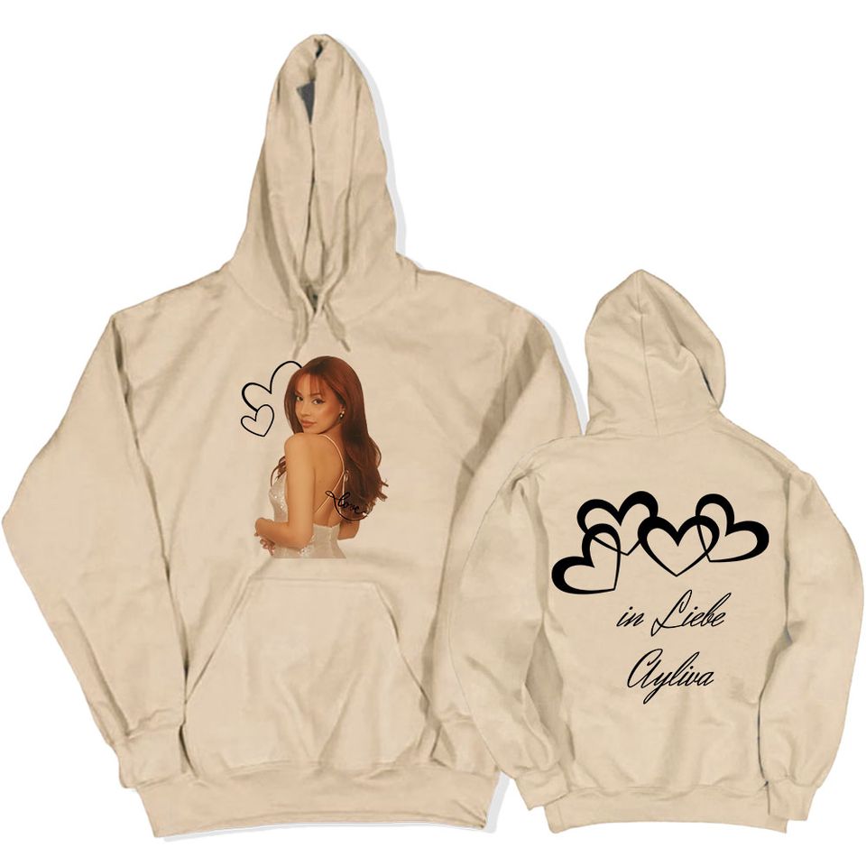 Ayliva In Love Hoodie Women Fleece Pocket Warm Concert Sweatshirt