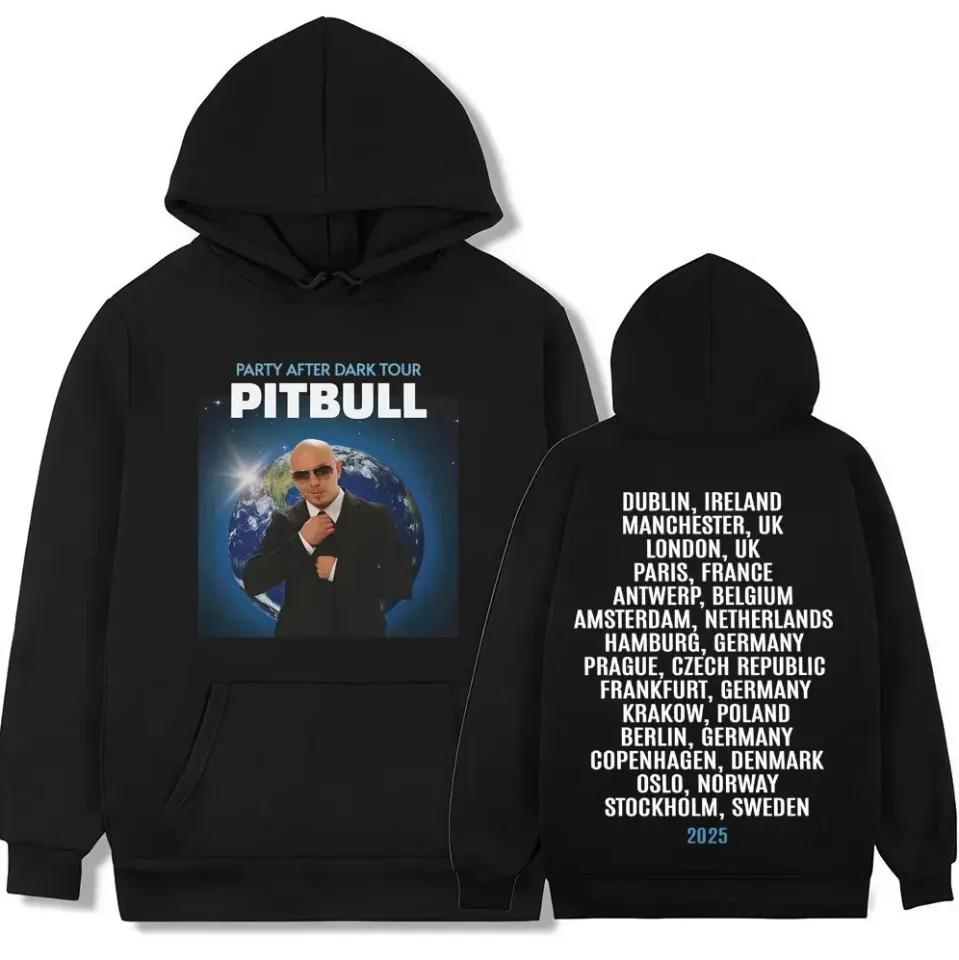 Pitbull Party After Dark Eu 2025 Tour Hoodie
