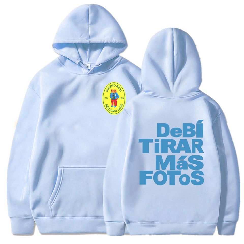 Bad Bunny Album 2025 Hoodie Deb Tirar Ms Fotos Graphic Sweatshirt