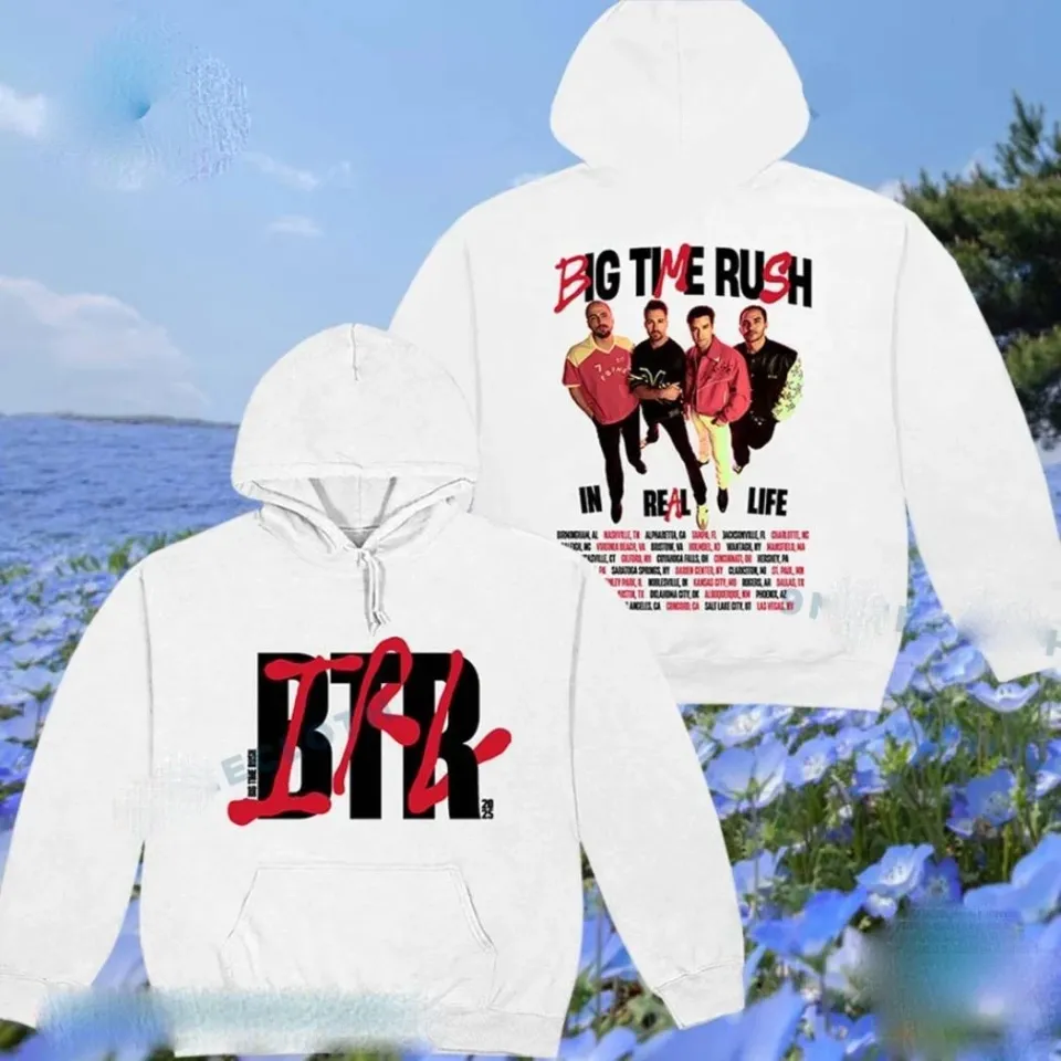 Big Time Rush Btr Irl In Real Life Worldwide 2025 Tour Hoodie