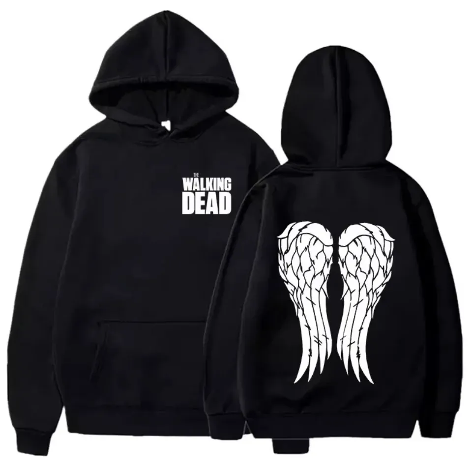 Double-Sided Hoodie  The Walking D Graphic Unisex Pullover For Fans