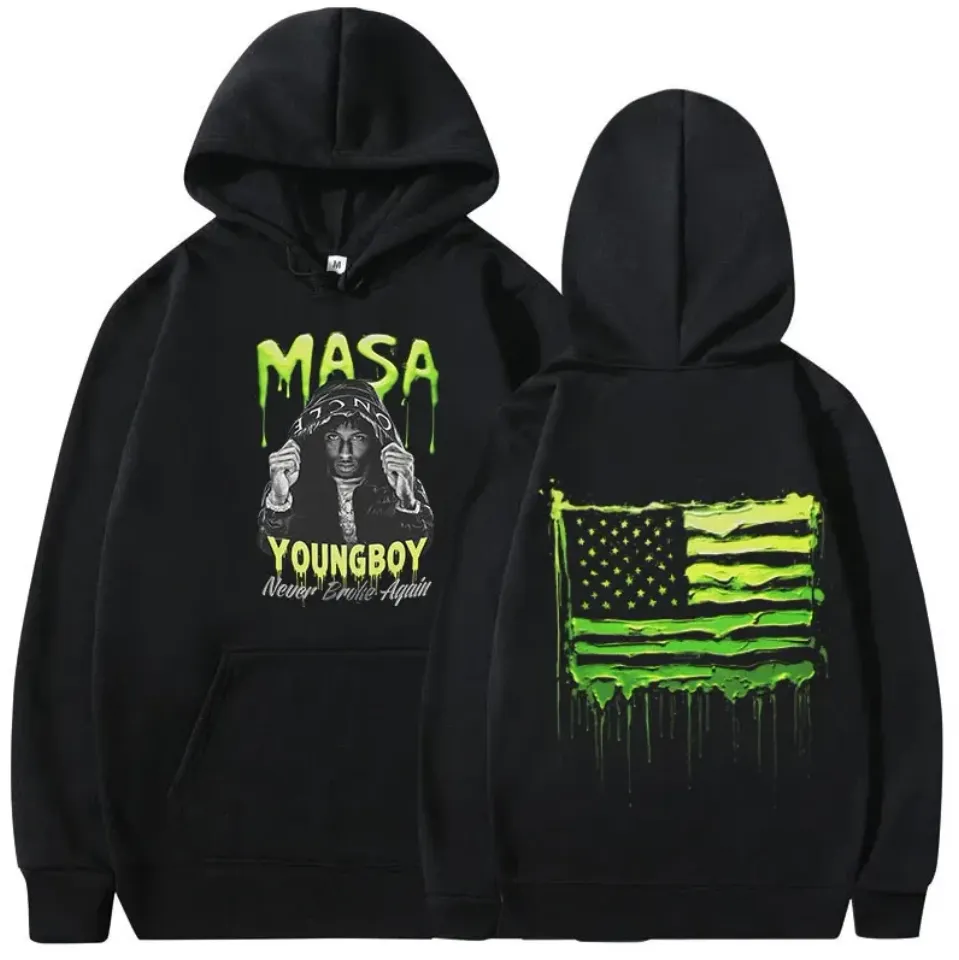 Youngboy Never Broke Again Masa Tour 2025 Hoodie, Double-Sided