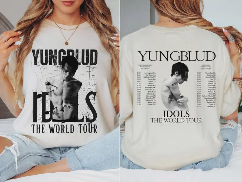 YungBlud - Idols: The World Tour Shirt, Retro Concert Band Shirt