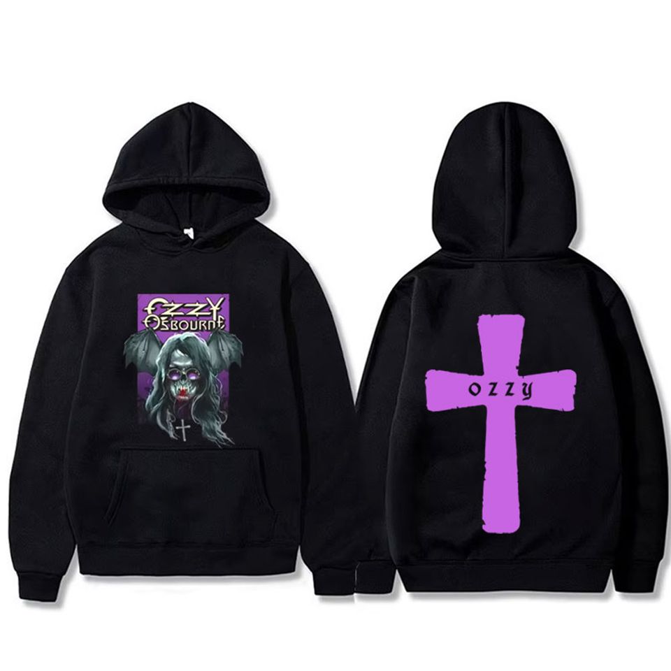 Black Sabbath Vintage Ozzy Osbourne Hoodie Gothic Rock Merch Shirt