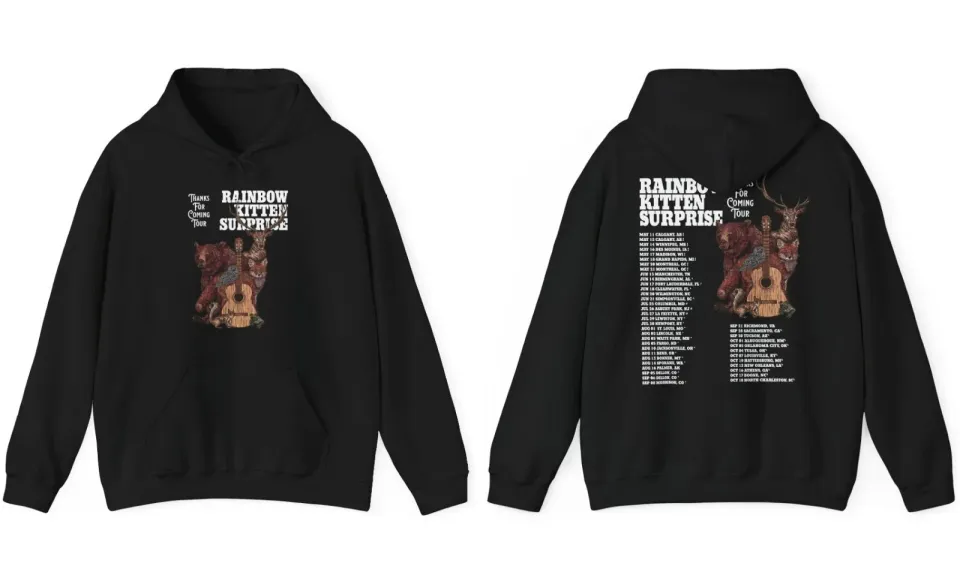 New Rainbow Kitten Surprise Tour Gift For Fans Unisex Hoodie 